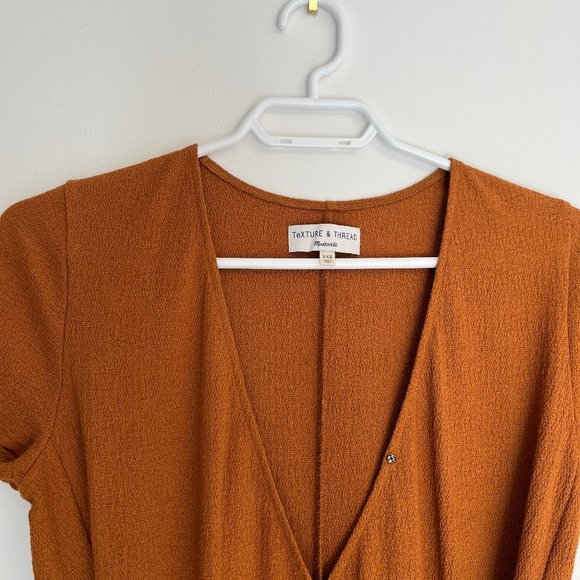 Madewell Texture & Thread Short-Sleeve Side-Tie Dress - Picture 2 of 4